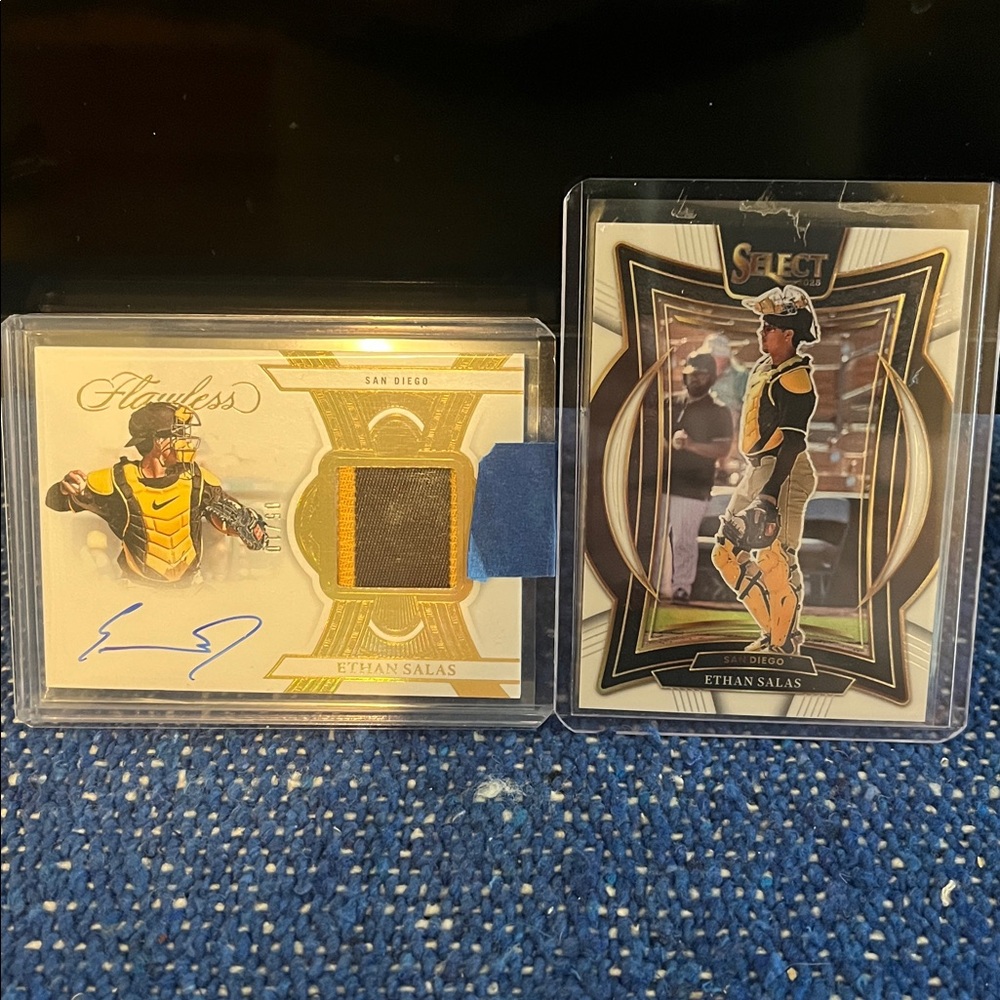 💎 2025 Flawless Ethan Salas RPA /10  + ‘25 Select White Concourse PRIZM #’d 7/99